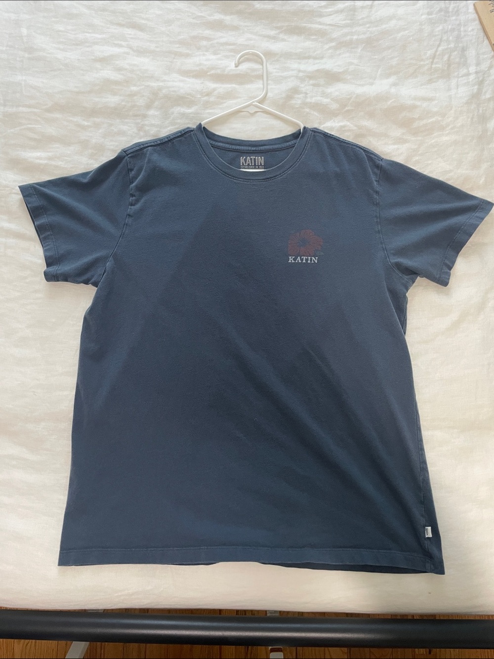 Katin Navy Crewneck Tee with Small Chest Logo